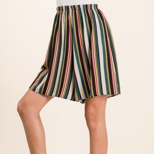 Striped Shorts with pockets NWOT